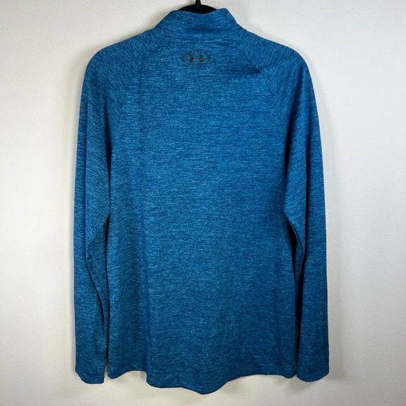 Under Armour Mens UA Tech 2.0 Half Zip Pullover Shirt Long Sleeve Blue Small NWT - Picture 9 of 12